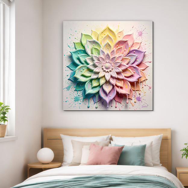 Mandala pasztellszínekben - Pozitivitás