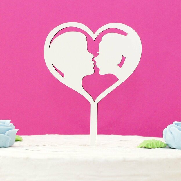 Ozdoba do svatebního dortu - Ženich a nevěsta