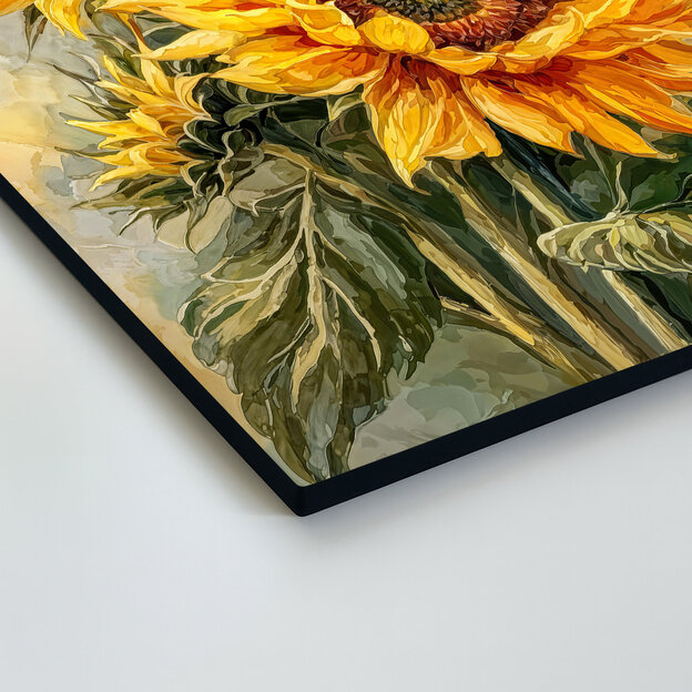 Színes kép - Virágzó napraforgók