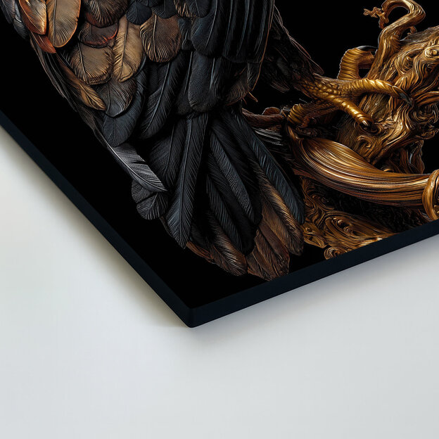 Luxusní obraz na dřevě - Bronzový orel