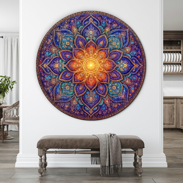 Wooden picture - Mandala Magic