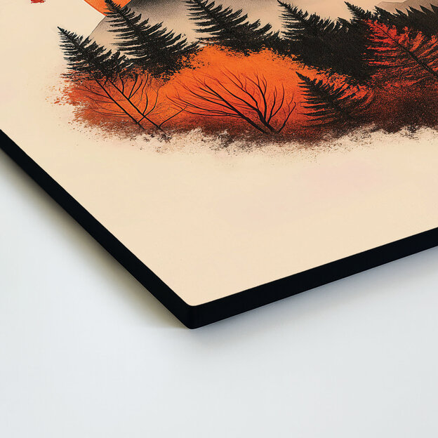 Drevený obraz na stenu - Jesenný pokoj hôr