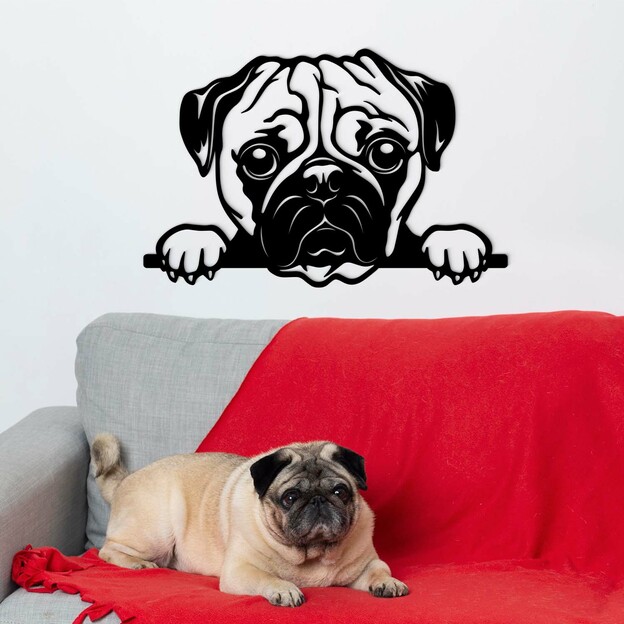 Modern Wall Art - Pug Dog