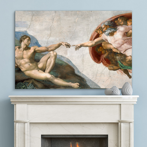 Michelangelo Wall Art - The Creation of Adam