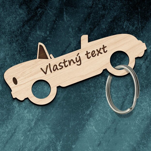 Kľúčenka s vlastným textom - Retro auto