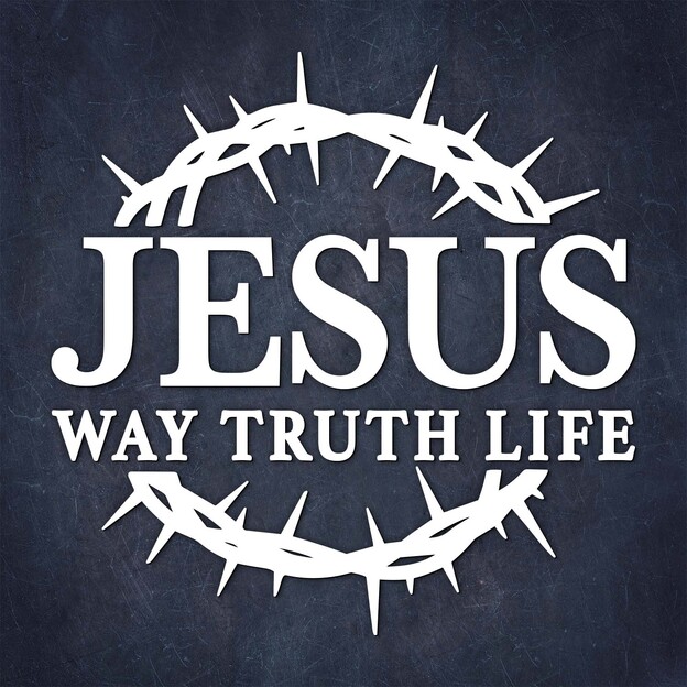 Vyrezávaný 3D obraz na stenu - Jesus Way Truth Life