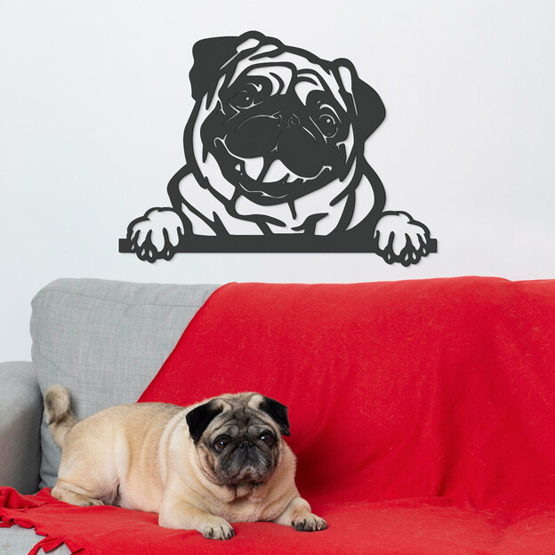 Wooden Wall Art - Pug