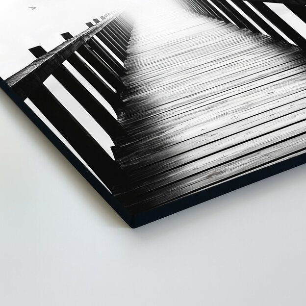 Black and white image - Pier