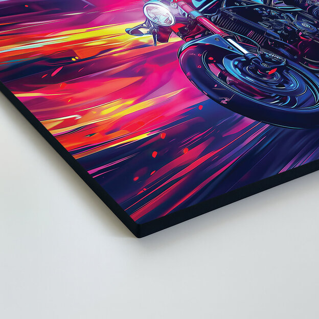 Tablou modern – Motocicletă neon