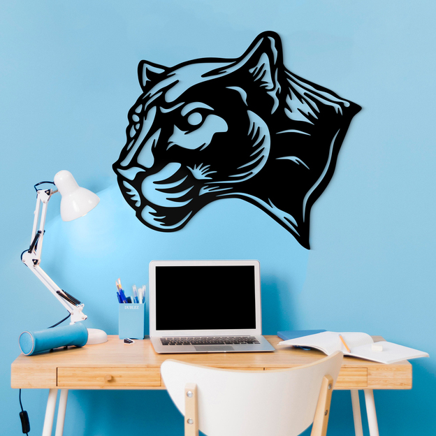 Fából készült párduc kép