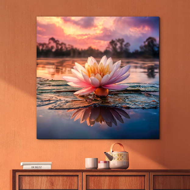 Umelecký obraz - Kvet lekna