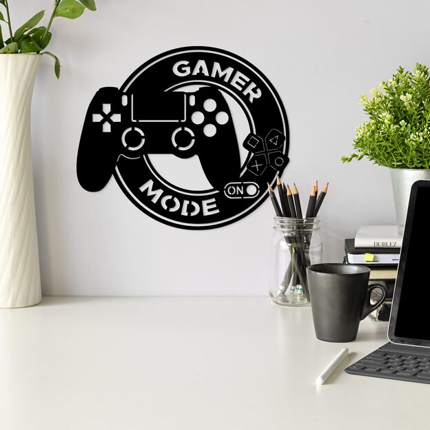 Wooden 3D Wall Art - Gamer Mode ON