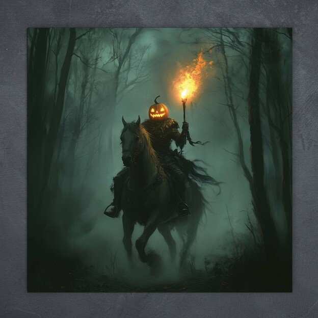 Halloween Wall Art - The Headless Horseman
