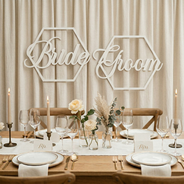 Svatební nápisy - Bride a Groom