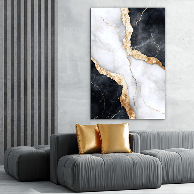 Marble painting on wood - Glamour