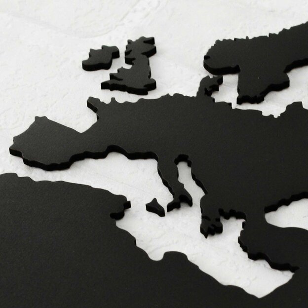 2in1 Wooden World Maps - Picture and 3D Map