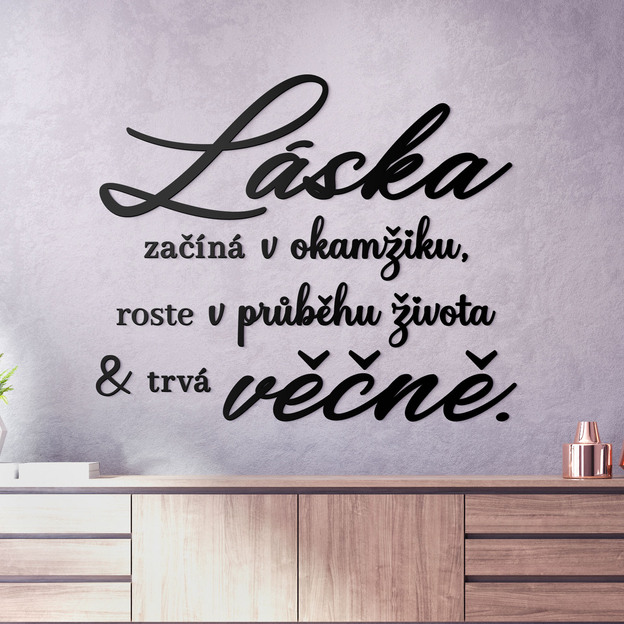 Nálepka na zeď - Zamilovaný citát o lásce