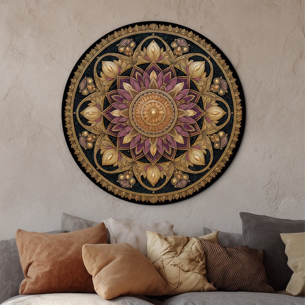 Wooden mandala for the living room - Spirituality