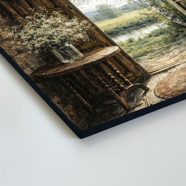 Vidiecky obraz - Jarný pokoj brezy