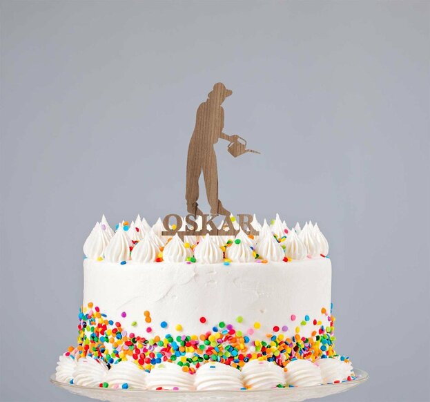 Postavička záhradník - Zápich do torty 