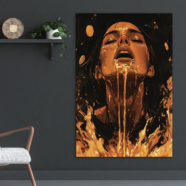 Wall Art for Bedroom - Gold Digger