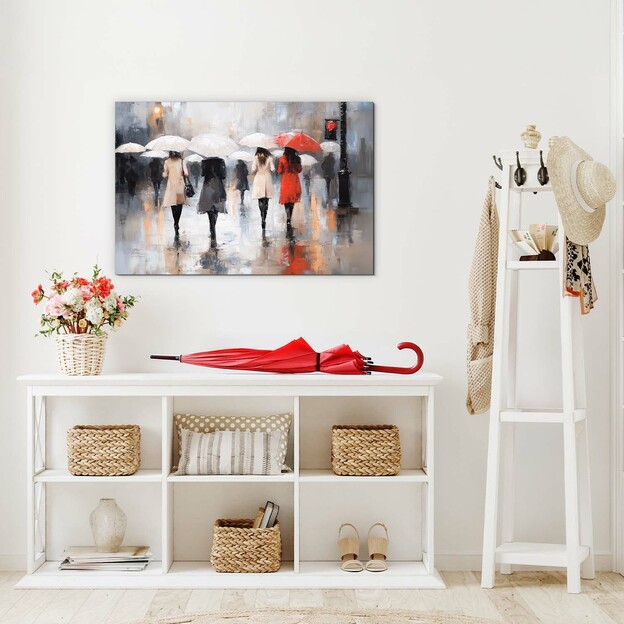 Modern Wall Art of Women - Rainy Day