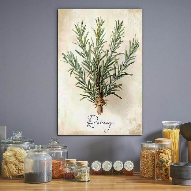 Fából készült kép a konyhába - Rozmaring