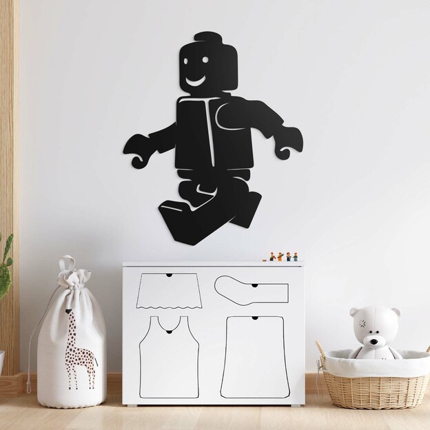 Wall Art for Children&#039;s Room - Lego Figure