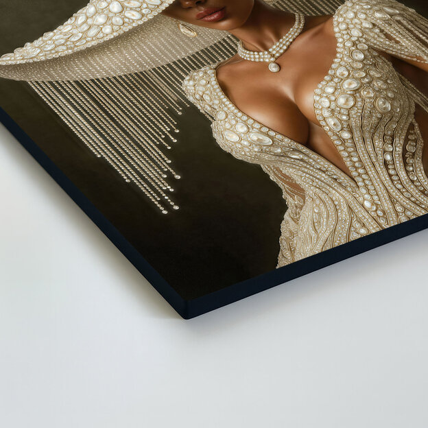 Luxusný glamour obraz - Žena v klobúku