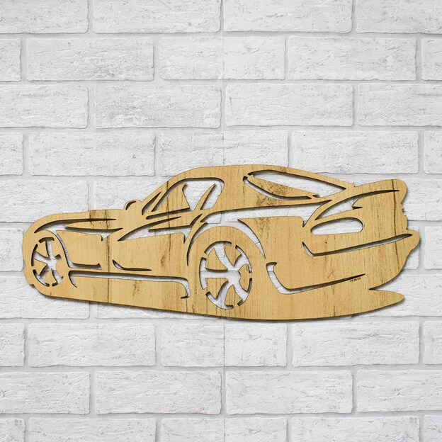 Wooden Wall Decoration - Dodge Viper Car
