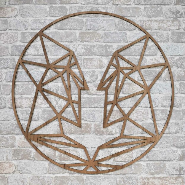 Polygonal Wall Art - Zodiac Sign Gemini