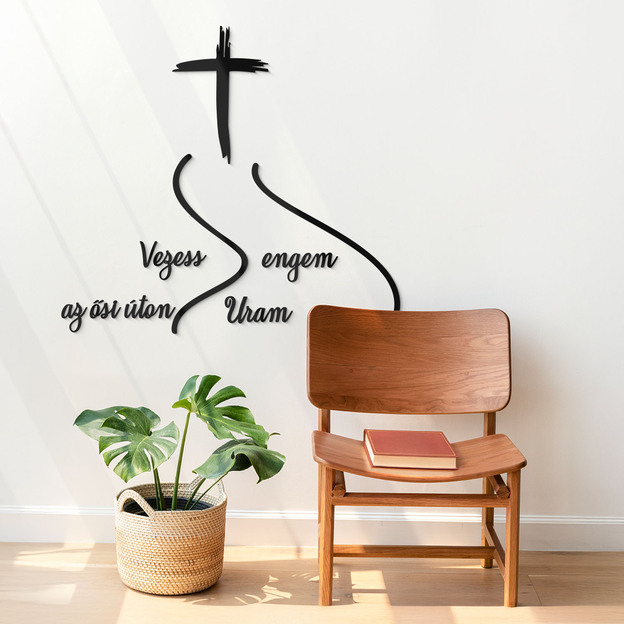 Bibliai idézet fából - Vezess engem az ősi úton, Uram