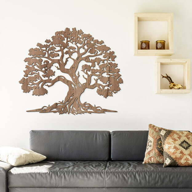 Wooden Tree on the Wall - Growth