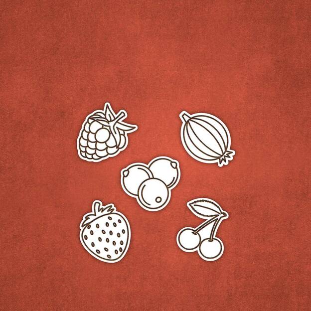 Drevená hračka do kuchynky - Ovocie v pohári