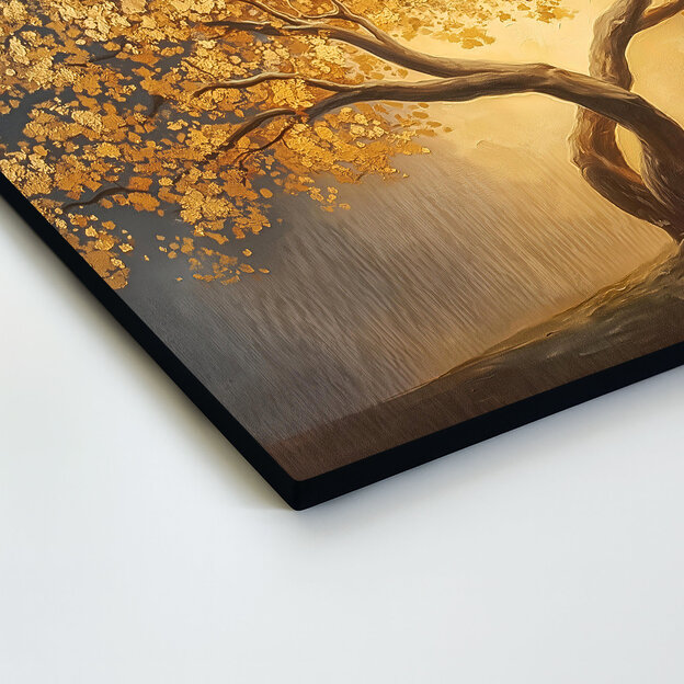 Tablou din lemn - Copacul vieții auriu