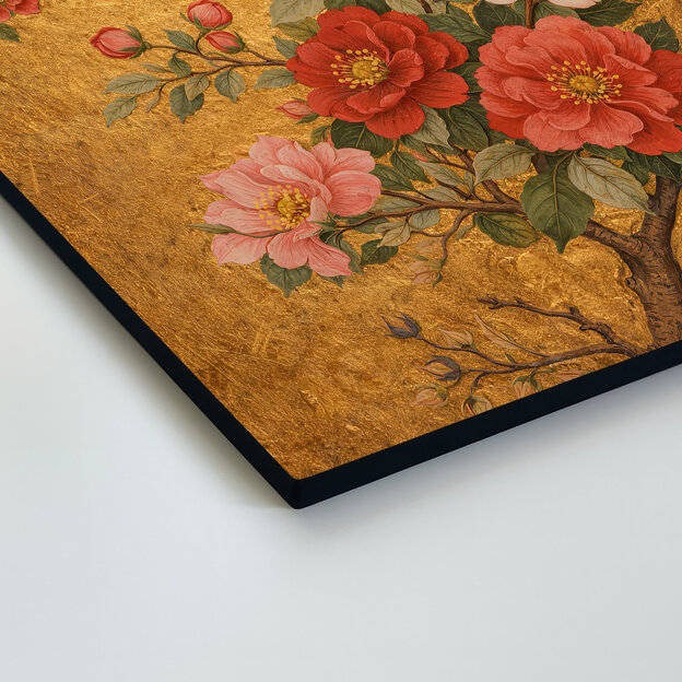 Arany kép madarakkal a folyosóra