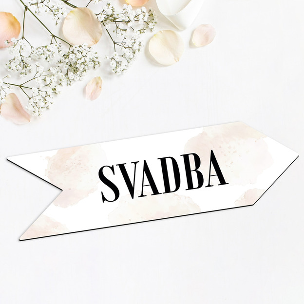 Svadobná šípka na označenie cesty - Neha