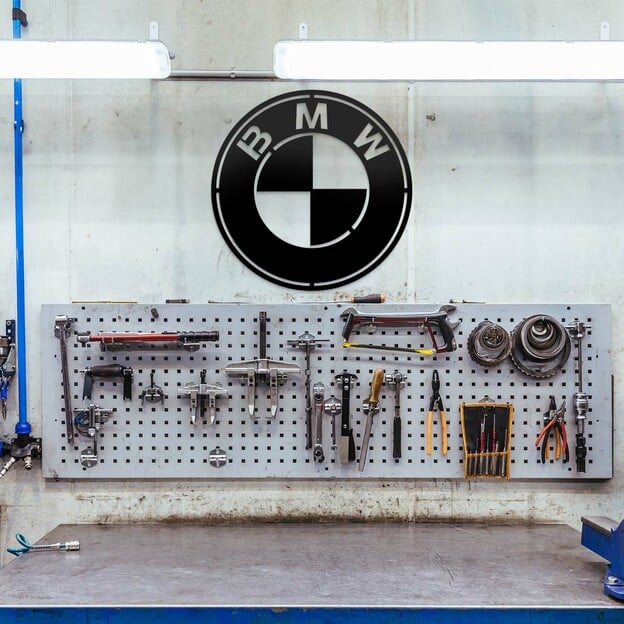 Wooden Car Brand Logo - BMW