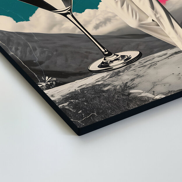 Retro pop art obraz - Gentleman s Martini