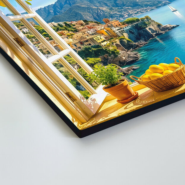 Obraz na dreve - Amalfi s výhľadom na more