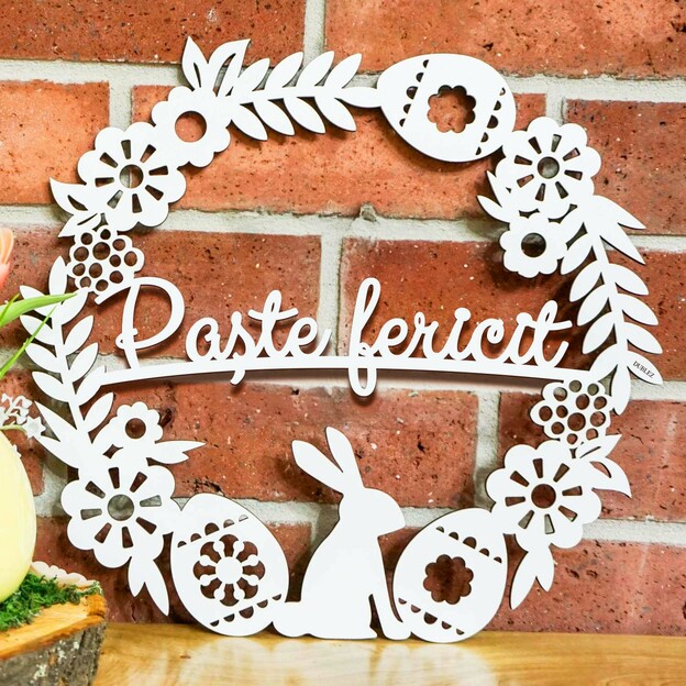 Coroniță pentru ușă - Paște fericit