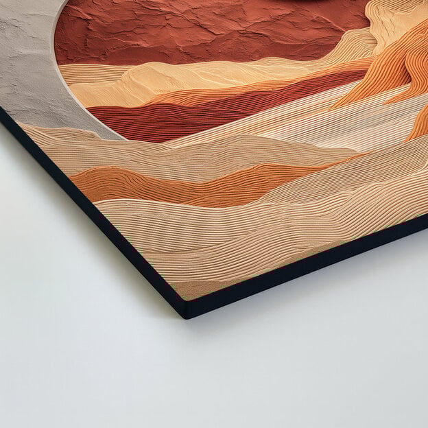 Tablou din lemn - Lumina soarelui în tonuri de nisip