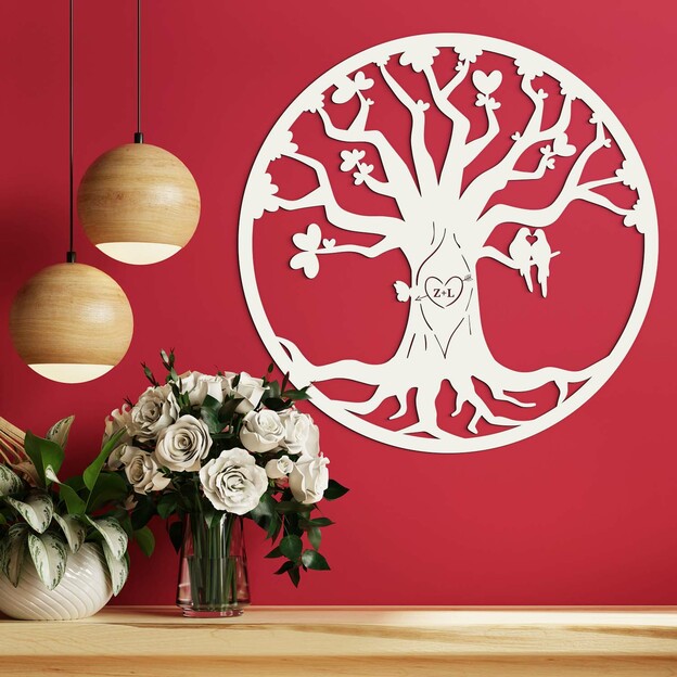 Wedding Gift - Tree of Love with Initials - Amor