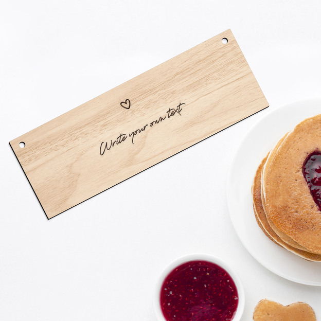 Custom Wooden Sign with Personalized Text