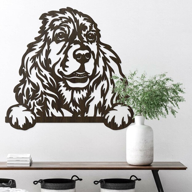 Wooden Wall Art - Cocker Spaniel Dog