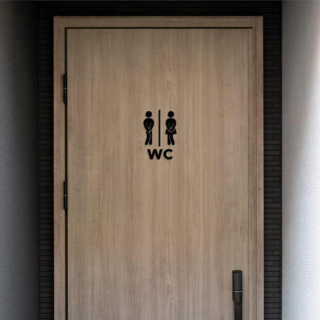 Wooden Symbols - Women&#039;s and Men&#039;s WC