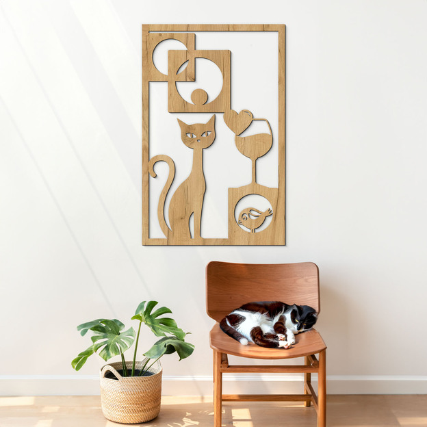 Wooden Pop Art Wall Art - Lady's Fantasy