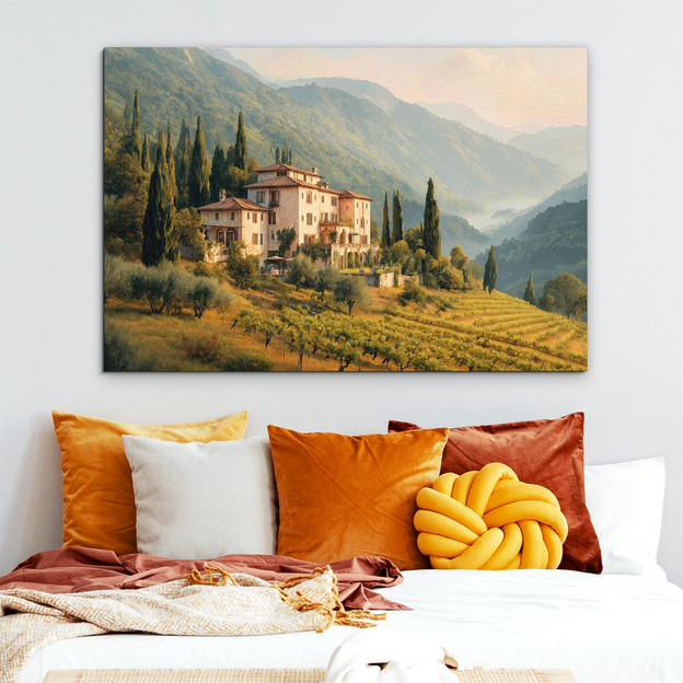 Image on wood - Tuscany