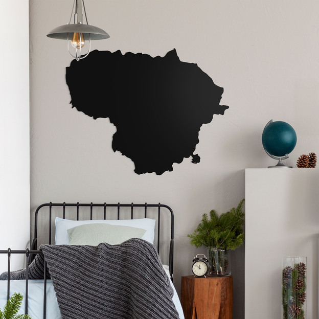 Drevená mapa na stenu - Litva