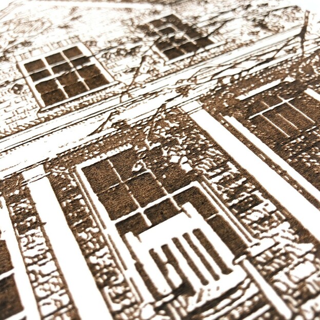 Old House - Engraved Picture